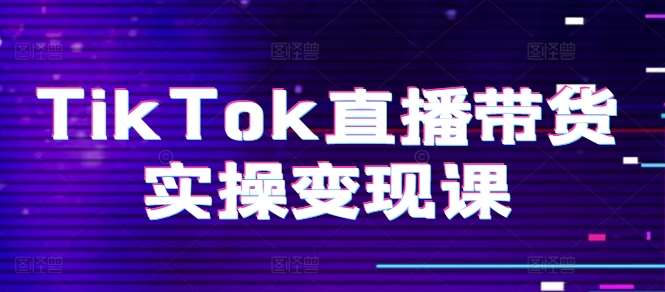 TikTok直播带货实操变现课：系统起号、科学复盘、变现链路、直播配置、小店操作流程、团队搭建等。-时光论坛