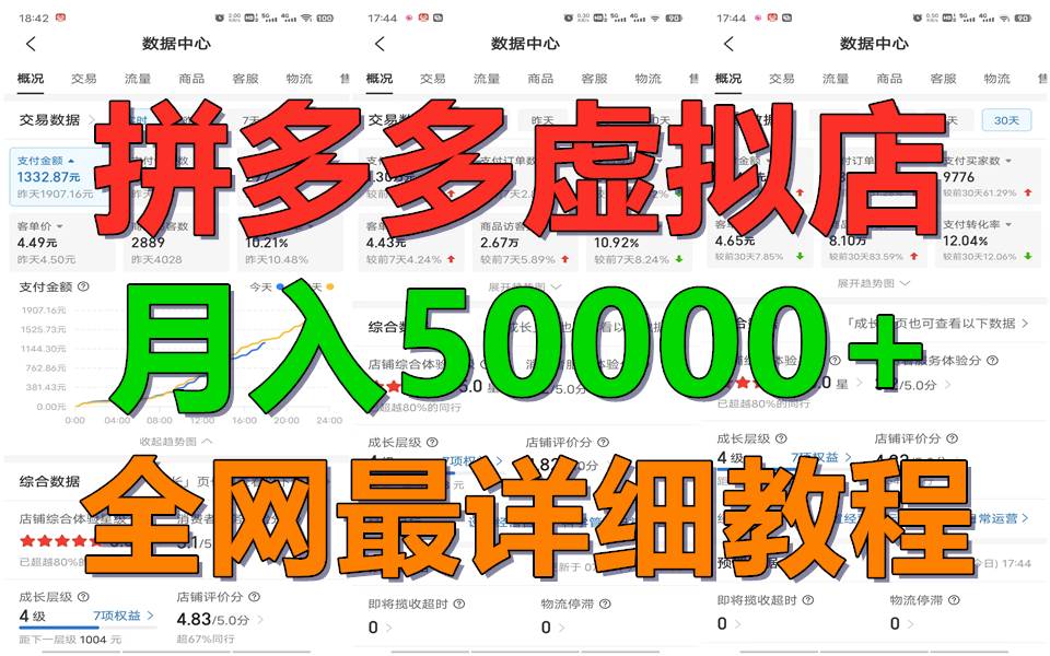 拼多多虚拟电商训练营月入50000+你也行，暴利稳定长久，副业首选-时光论坛