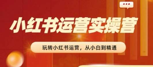 2024小红书运营实操营，​从入门到精通，完成从0~1~100-时光论坛