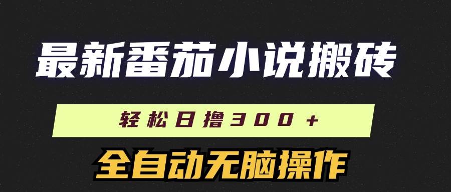 （11904期）最新番茄小说搬砖，日撸300＋！全自动操作，可矩阵放大-时光论坛