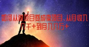 如何从做项目变成卖项目，从月收入几千到月入几万【揭秘】-时光论坛