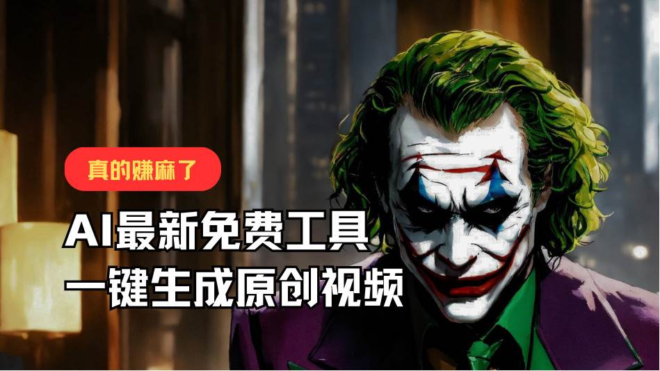 最新免费AI工具，一键生成原创视频，佛系搬运，轻松月入10000+！-时光论坛