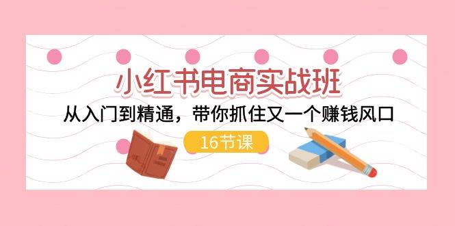 （11533期）小红书电商实战班，从入门到精通，带你抓住又一个赚钱风口（16节）-时光论坛