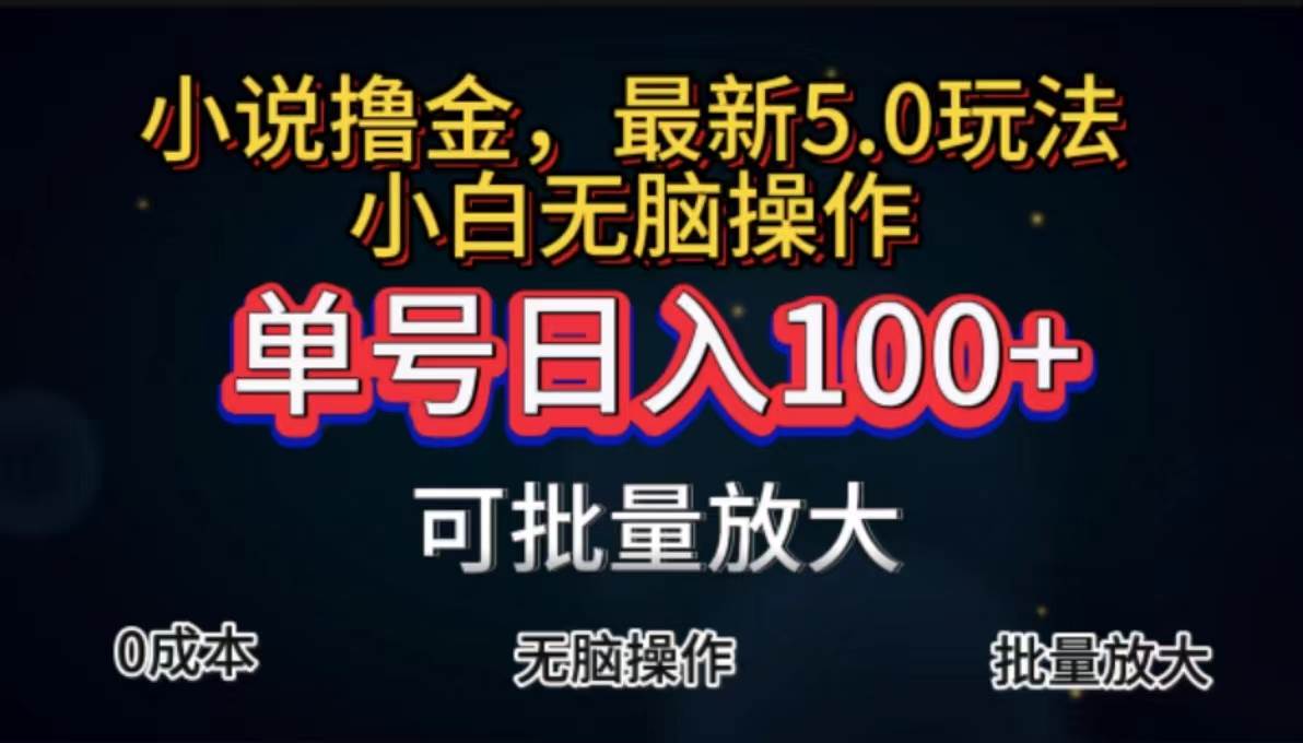 （11651期）全自动小说撸金，单号日入100+小白轻松上手，无脑操作-时光论坛