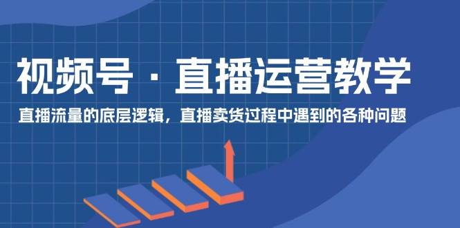 （11687期）视频号 直播运营教学：直播流量的底层逻辑，直播卖货过程中遇到的各种问题-时光论坛