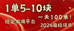 （11915期）2024最稳赚钱项目，一单5-10元，一天100单，轻松月入2w+-时光论坛