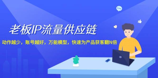 （12077期）老板 IP流量 供应链，动作越少，账号越好，万能模型，快速为产品获客翻N倍-时光论坛