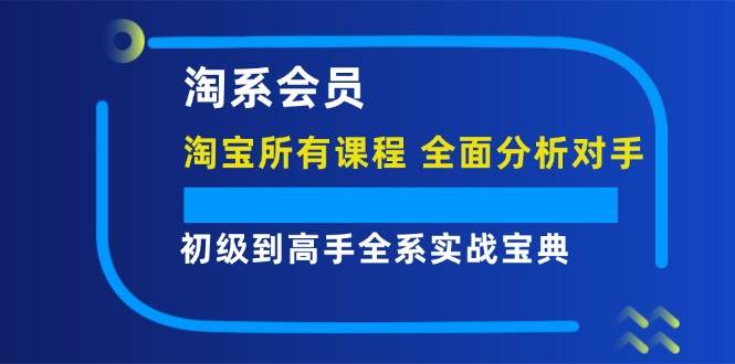 （12055期）淘系会员【淘宝所有课程，全面分析对手】，初级到高手全系实战宝典-时光论坛