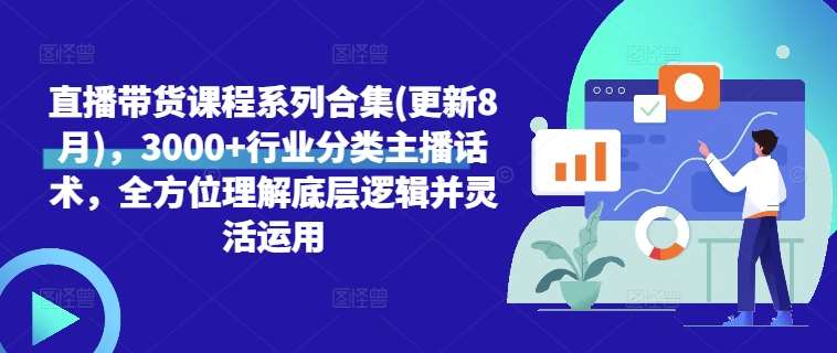 直播带货课程系列合集(更新8月)，3000+行业分类主播话术，全方位理解底层逻辑并灵活运用-时光论坛