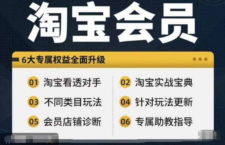 淘宝会员【淘宝所有课程，全面分析对手】，初级到高手全系实战宝典-时光论坛