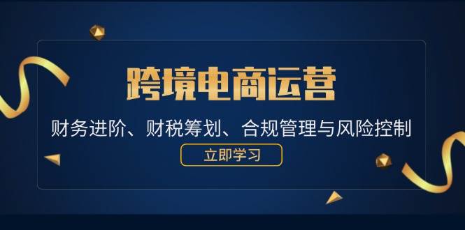 （12592期）跨境电商运营：财务进阶、财税筹划、合规管理与风险控制-时光论坛