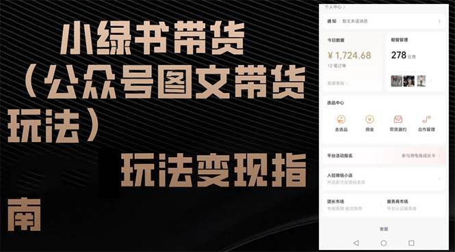 （12902期）小绿书带货（公众号图文带货玩法）玩法变现指南-时光论坛