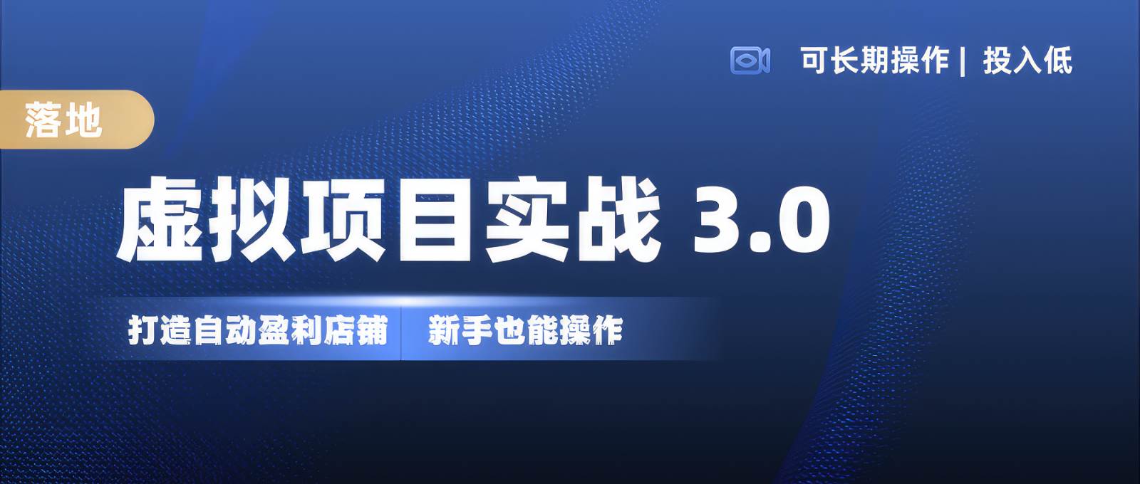 虚拟项目实操落地 3.0,新手轻松上手，单品月入1W+-时光论坛