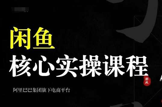 2024闲鱼核心实操课程，从养号、选品、发布、销售，教你做一个出单的闲鱼号-时光论坛