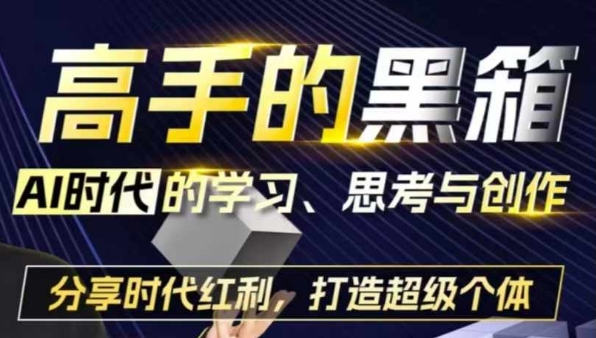 高手的黑箱：AI时代学习、思考与创作-分红时代红利，打造超级个体-时光论坛