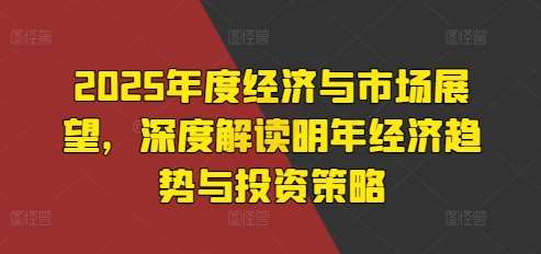 2025年度经济与市场展望，深度解读明年经济趋势与投资策略-时光论坛