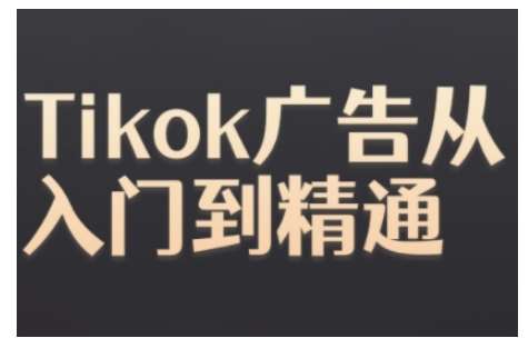 Tiktok Ads实操教程，Tiktok广告从入门到精通-时光论坛