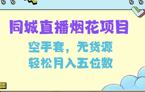 同城烟花项目，空手套，无货源，轻松月入5位数【揭秘】-时光论坛