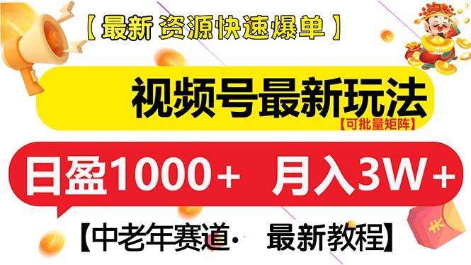 （13530期）视频号最新玩法 中老年赛道 月入3W+-时光论坛
