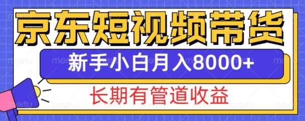 京东短视频带货新玩法，长期管道收益，新手也能月入8000+-时光论坛