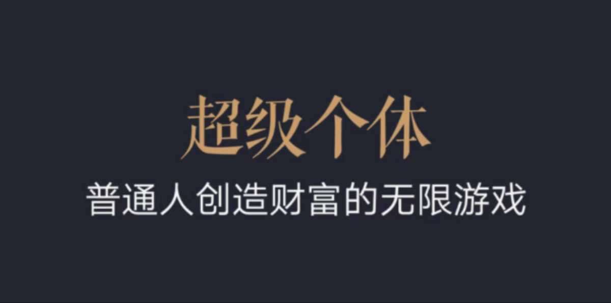 超级个体：2024-2025翻盘指南，普通人创造财富的无限游戏-时光论坛