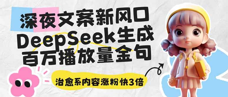 （14587期）深夜文案新风口：DeepSeek生成百万播放量金句，治愈系内容涨粉快3倍-时光论坛