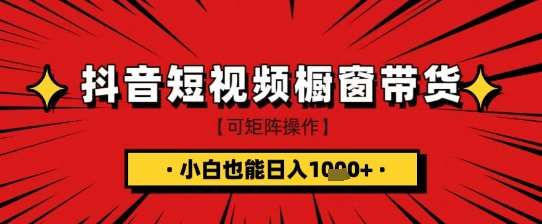抖音短视频食品橱窗带货，小白轻松上手日入1k+【揭秘】-时光论坛