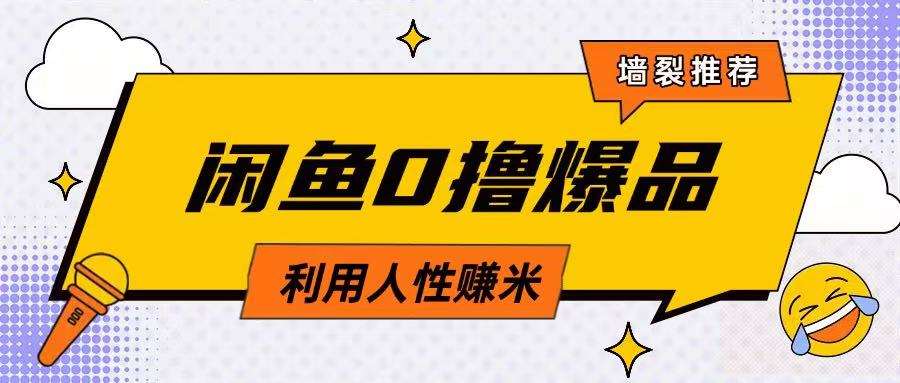 咸鱼0撸玩法利用人性售卖商品达到日挣2张的效果-时光论坛