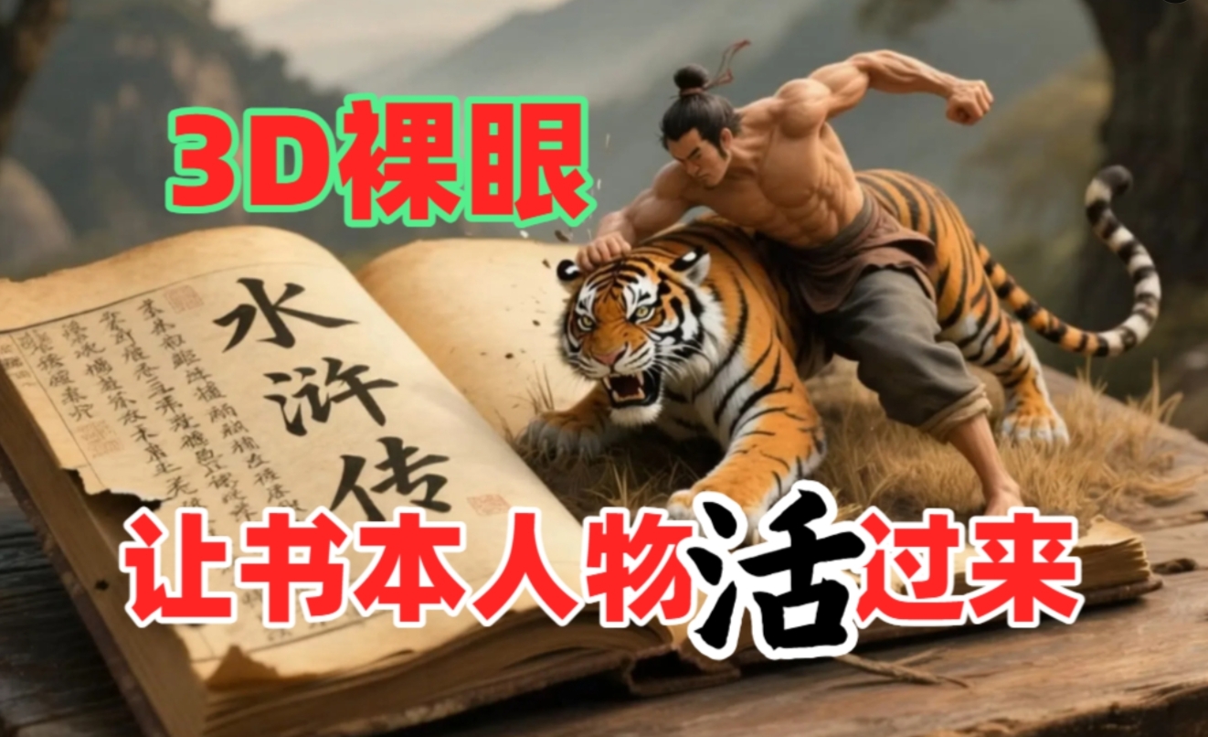 书本人物裸眼3D视频，一条视频收益过千，保姆级教程-时光论坛