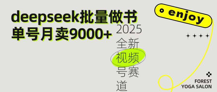 2025最新视频号项目 如何用Deepseek快速批量制作书单号 日入1000＋-时光论坛