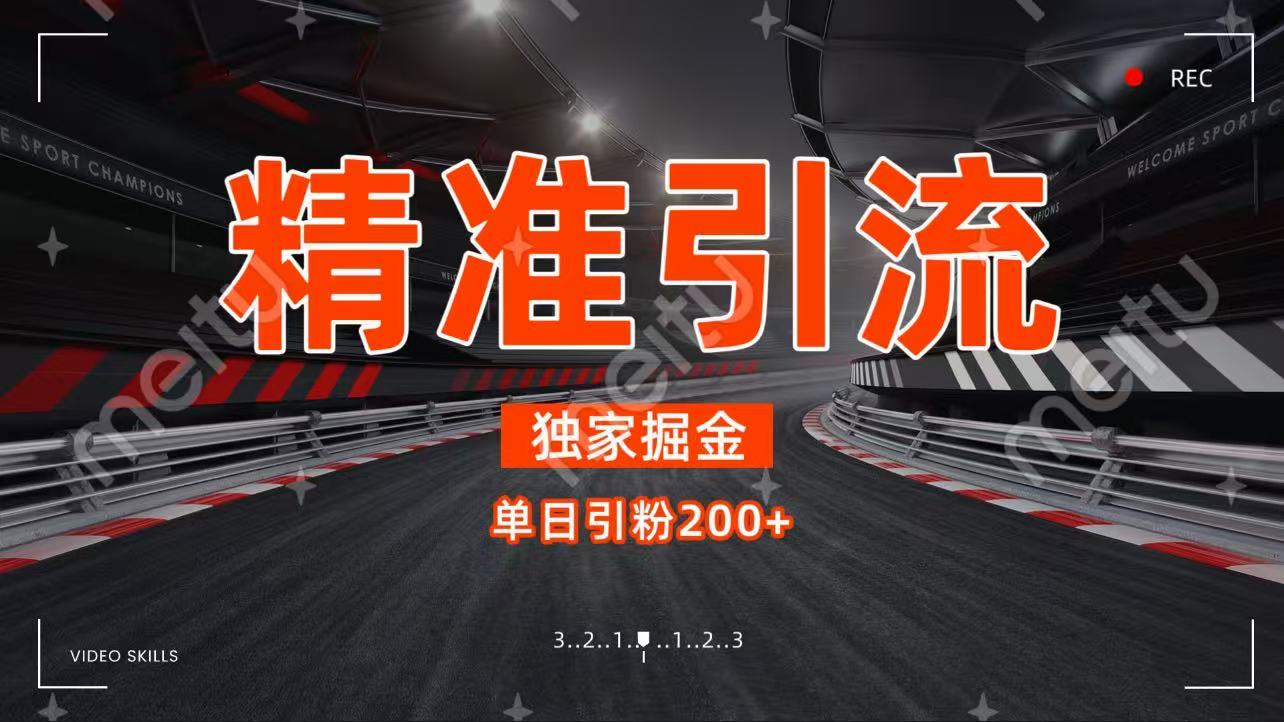 独家野路子精准引流 每日200+-时光论坛