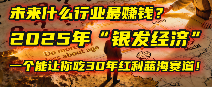 未来什么行业最赚钱？马哥揭秘2025年“银发经济”：一个能让你吃30年红利的蓝海赛道！-时光论坛
