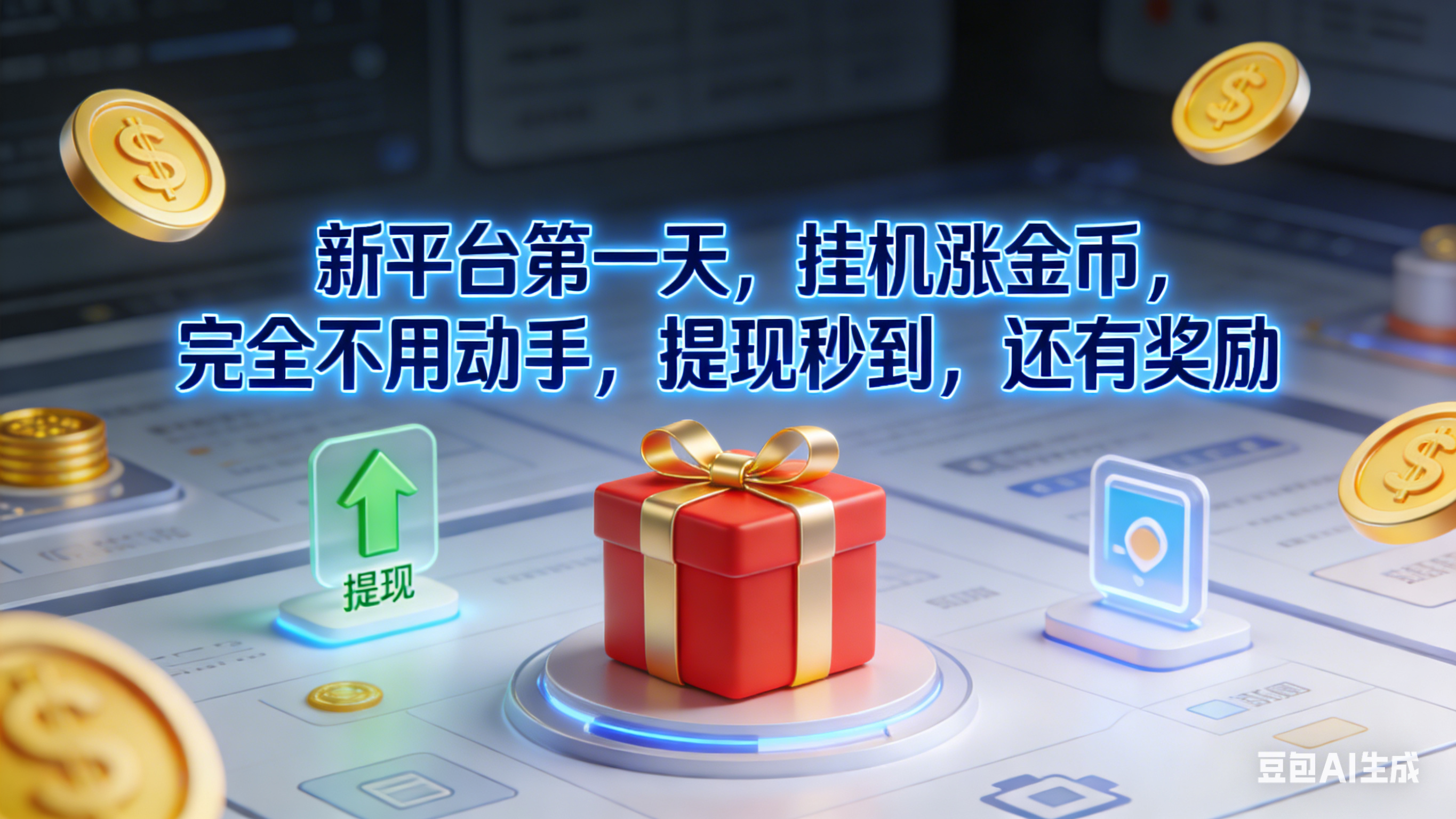 新平台第一天，挂机涨金币，完全不用动手，提现秒到，还有奖励-时光论坛