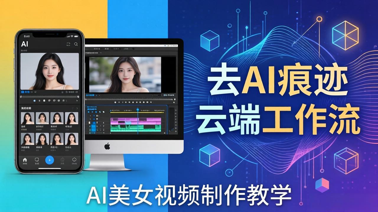 AI美女视频制作教学：去AI痕迹，云端工作流出图，手机电脑均可，不需要配置-时光论坛