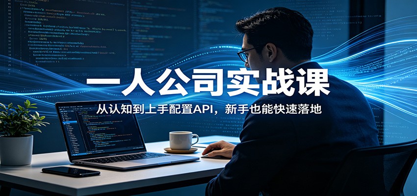 一人公司实战课：从认知到上手配置API，新手也能快速落地-时光论坛