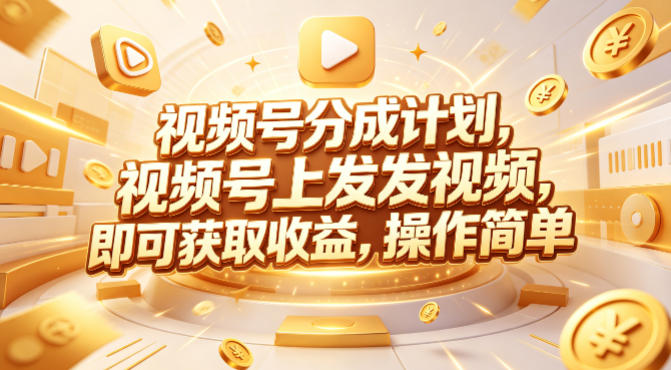 视频号分成计划，599元众筹的Red团队课程，视频号上发发视频，即可获取收益，操作简单-时光论坛