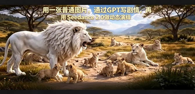 用一张普通图片，通过GPT写剧情，再用Seedance 2.0做动态演绎，居然能生成迪士尼风格搞笑动画-时光论坛