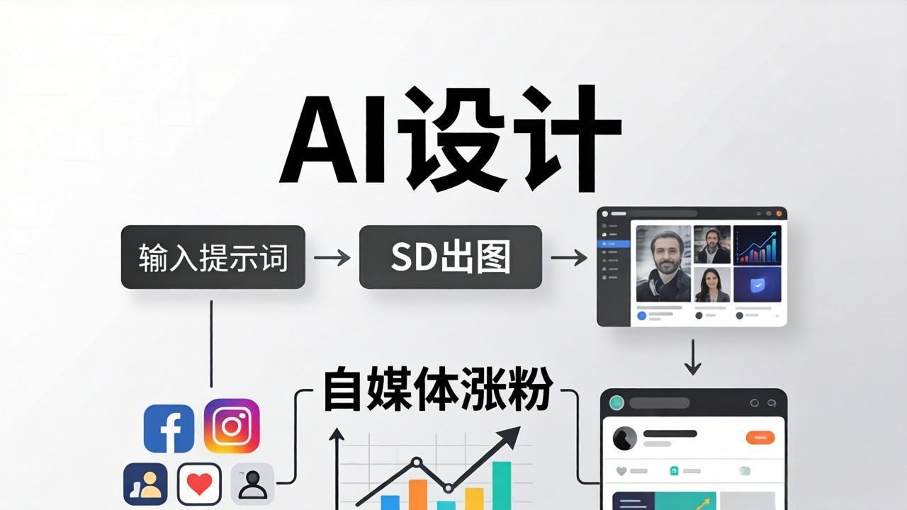 人人都是AI设计师：SD出图+自媒体涨粉一站教学，告别图文素材焦虑，AI设计让你轻松避开内卷-时光论坛