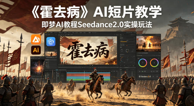 《霍去病》AI短片教学，即梦AI教程Seedance2.0实操玩法-时光论坛