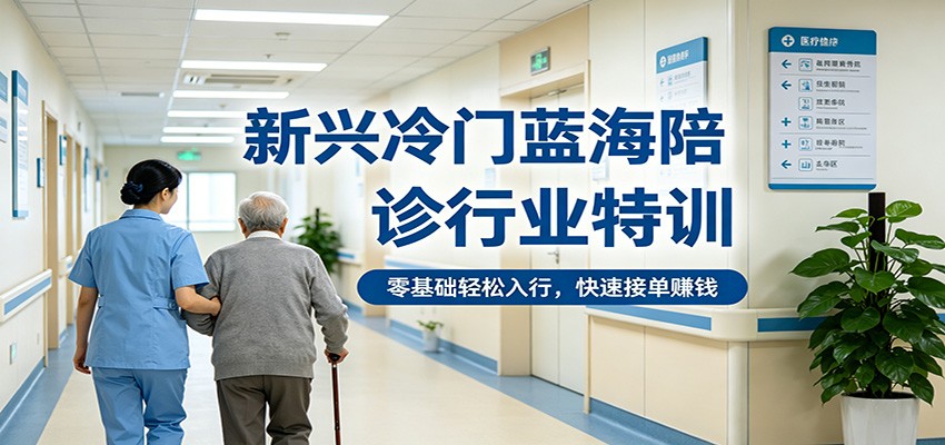新兴冷门蓝海陪诊行业特训，零基础轻松入行，快速接单赚钱-时光论坛