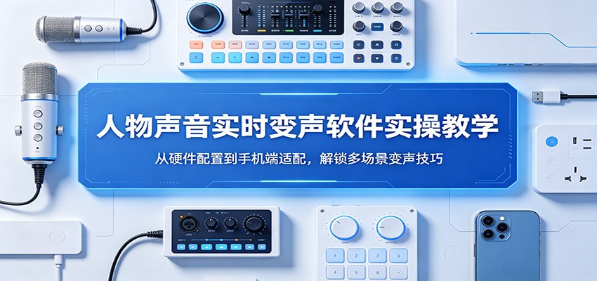 人物声音实时变声软件实操教学：从硬件配置到手机端适配，解锁多场景变声技巧-时光论坛