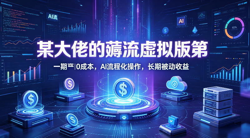 某大佬的薅流虚拟版第一期丨0成本，AI流程化操作，长期被动收益-时光论坛