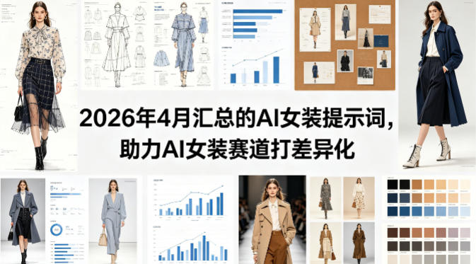 2026年4月汇总的AI女装提示词，助力AI女装赛道打差异化-时光论坛