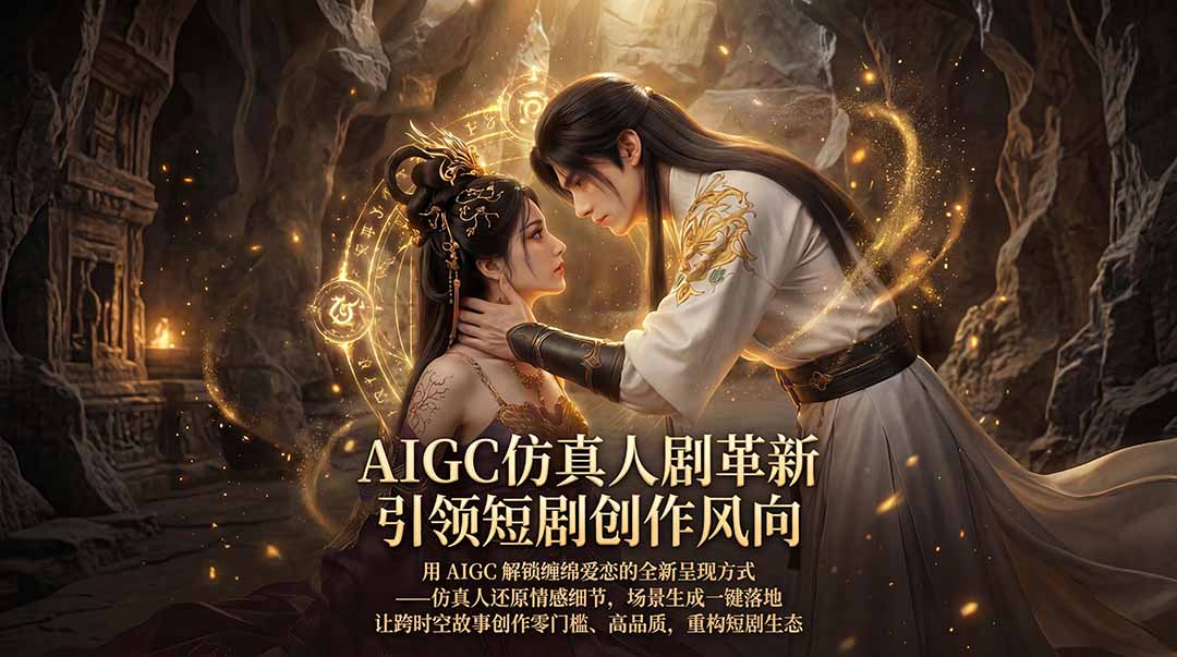 AIGC 仿真人短剧创作革新，解锁仙侠爱恋全新呈现，一键出高质场景，零门槛打造爆款剧集-时光论坛