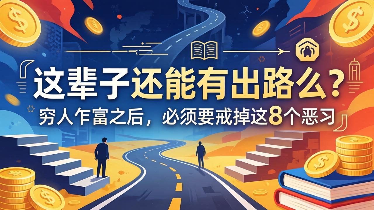 关于人生两篇付费文章【这辈子还能有出路么？】【穷人乍富之后，必须要戒掉这8个恶习】-时光论坛