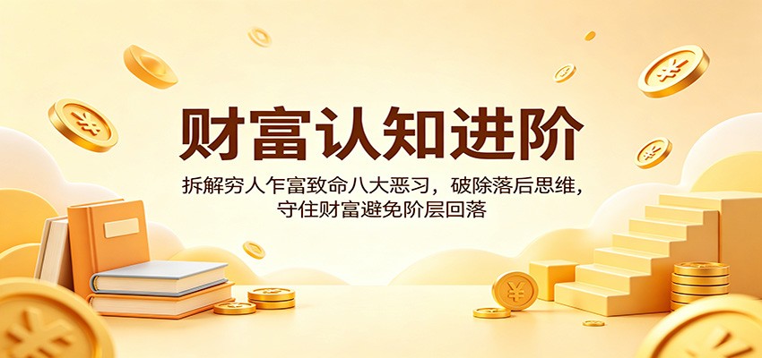 财富认知进阶：拆解穷人乍富致命八大恶习，破除落后思维，守住财富避免阶层回落-时光论坛