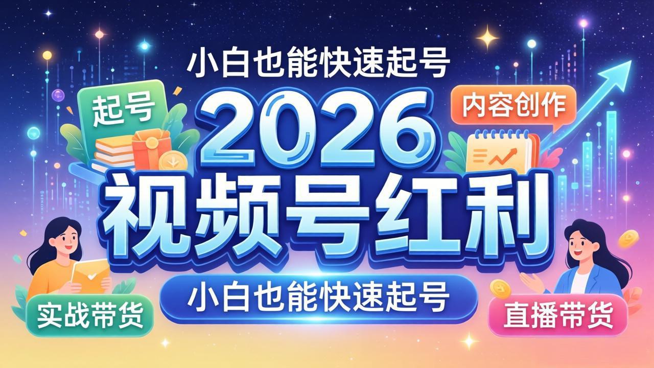 2026视频号红利实战营，大佬亲授起号、内容、直播、IP、投流、私域、矩阵全套落地打法-时光论坛