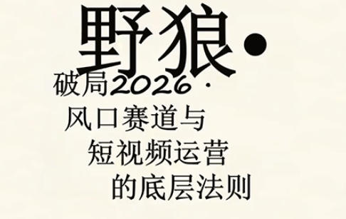 野狼团队·多平台实操运营课，覆盖AI口播、服装、好物、漫剪等热门玩法(更新4月29日)-时光论坛